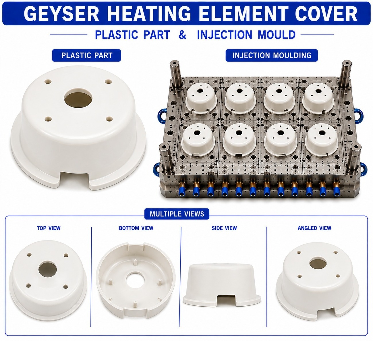 Geyser Plastic Heating Element Cover Mould and Moulding Service